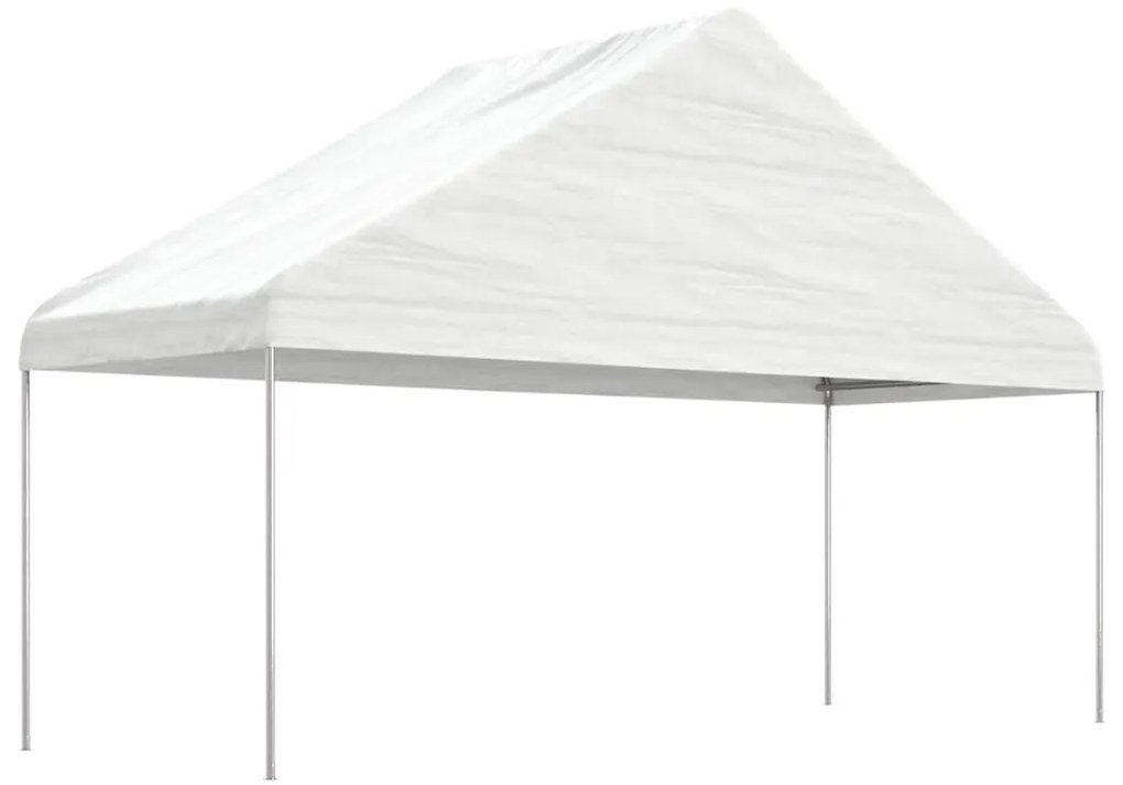 vidaXL Κιόσκι με Τέντα Λευκό 13,38 x 5,88 x 3,75 μ. από Πολυαιθυλένιο