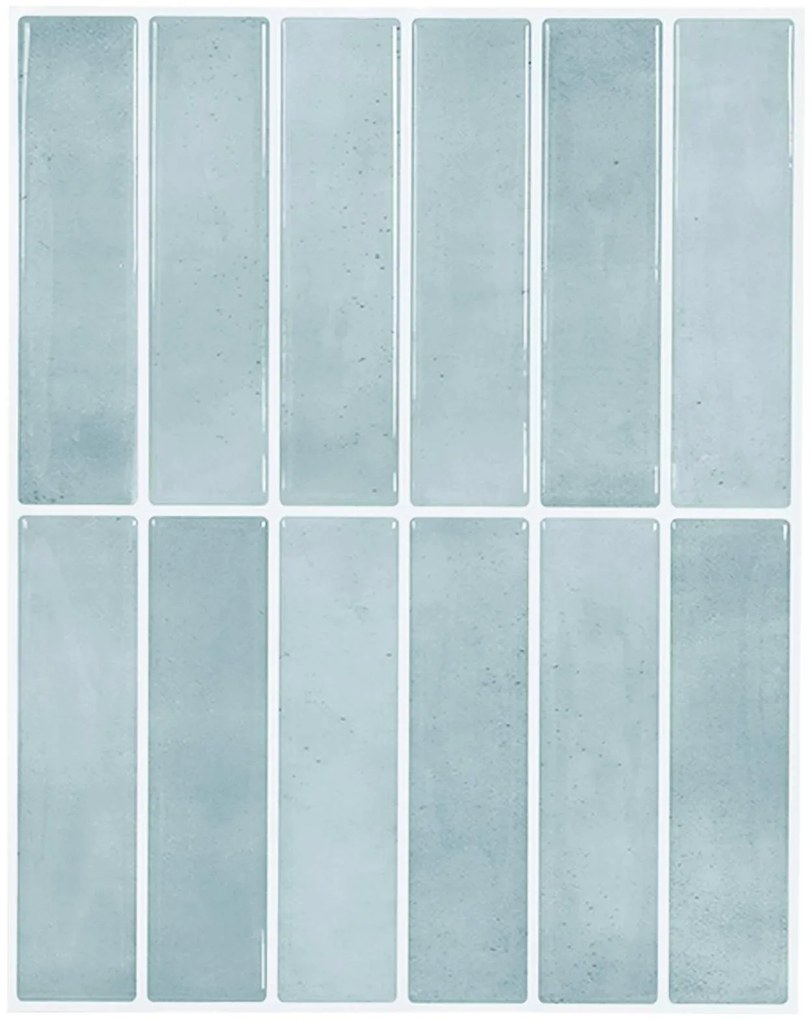 vidaXL Ορθογώνιο Πλακάκι 10 pcs Γκρι Πράσινο 29 x 23 x 0,08 εκ