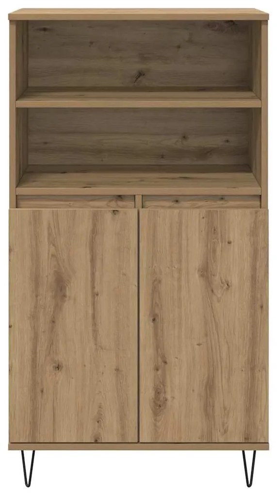 vidaXL Highboard Καφέ 60 x 36 x 110 εκ. Επεξεργασμένο ξύλο