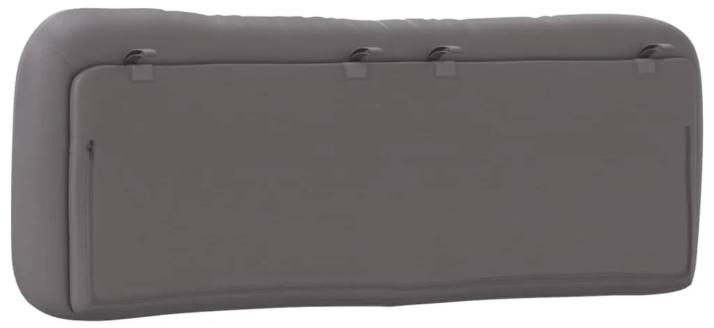 vidaXL Μαξιλάρι για Κεφαλάρι Hvar Γκρι 120 εκ. από Συνθετικό Δέρμα