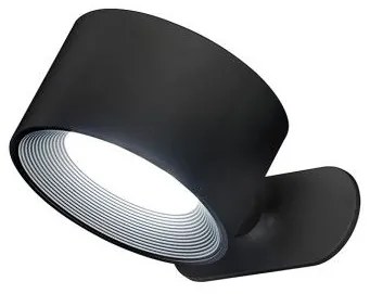 Επαναφορτιζόμενο Σποτ Φωτιστικό Τοίχου LED 2W Dimmer 3CCT Μαγνητικό Magnetic Fischer Honsel 830048 Μαύρο