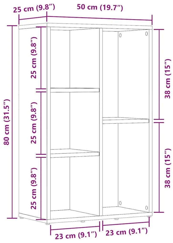 ΝΤΟΥΛΑΠΙ ΒΙΒΛΙΩΝ ΠΑΛΙΟ ΞΥΛΟ 45X25X80 CM ΚΑΤΑΣΚΕΥΑΣΜΕΝΟ ΞΥΛΟ 855780