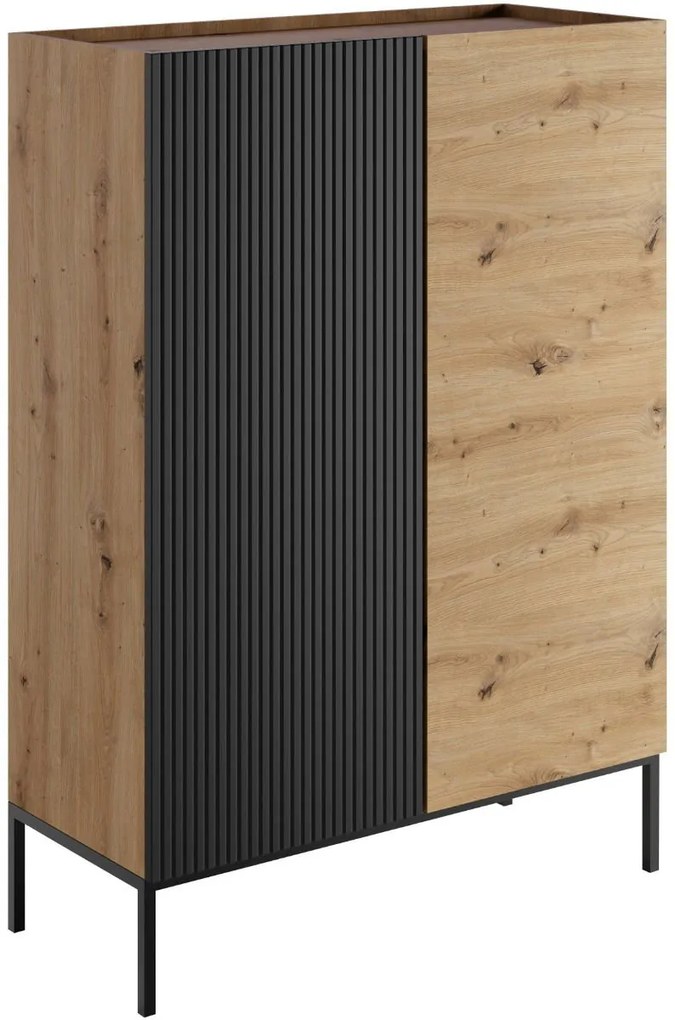 Μπουφές Como 100 2D-Fusiko-Mavro