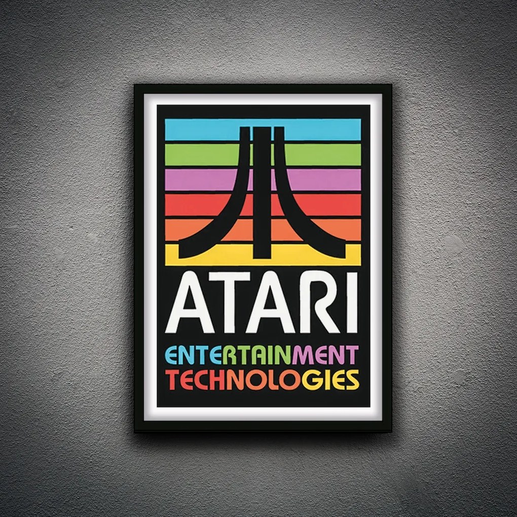 Πόστερ &amp; Κάδρο Atari GM130 30x40cm Μαύρο Ξύλινο Κάδρο (με πόστερ)
