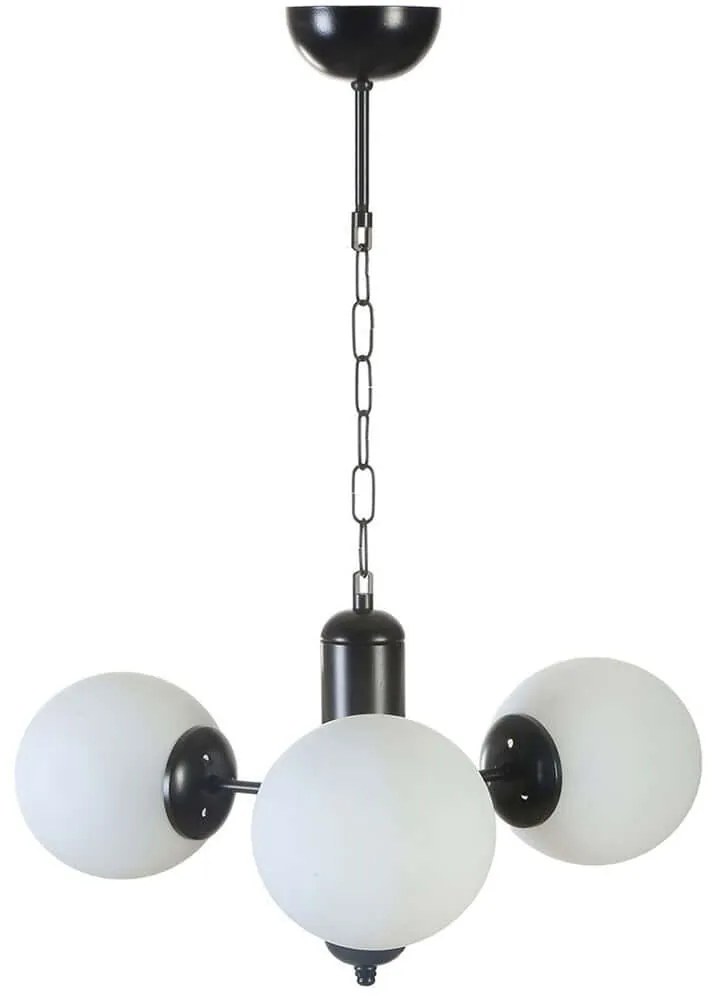 Φωτιστικό Οροφής Bankok 846STL5179 Φ40x70cm 3xE27 40W Black-White Opviq