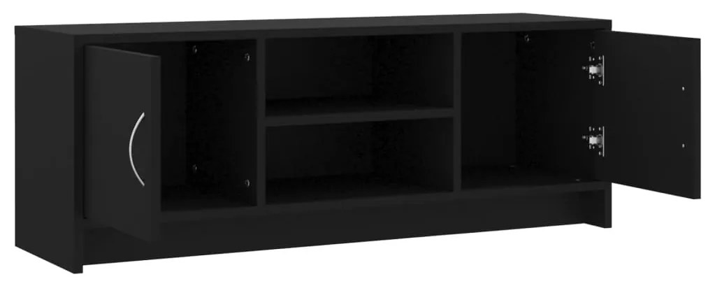 vidaXL Έπιπλο Τηλεόρασης Μαύρο 102x30x37,5 εκ. Επεξεργασμένο Ξύλο