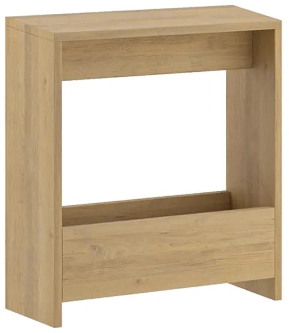 Τραπεζάκι βοηθητικό Simpi Megapap χρώμα sapphire oak 55x20x60εκ.