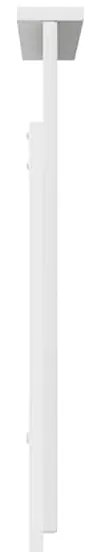 vidaXL Κεφαλάρι με κεφαλάρι Λευκό 75 cm Επεξεργασμένο ξύλο