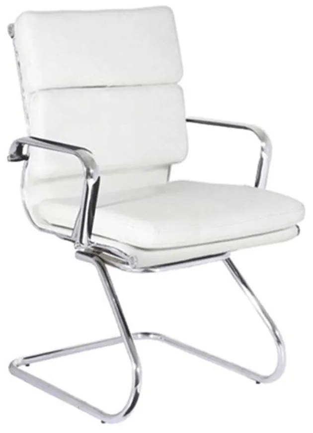 Καρέκλα Υποδοχής BF4800V White EO235.1 54x55x95 cm Σετ 2τμχ