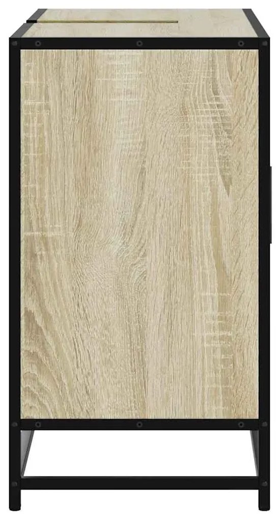 vidaXL Ντουλάπι Νιπτήρα Μπάνιου Sonoma Δρυς 80 x 33 x 60 εκ. από Τεχνητό Ξύλο