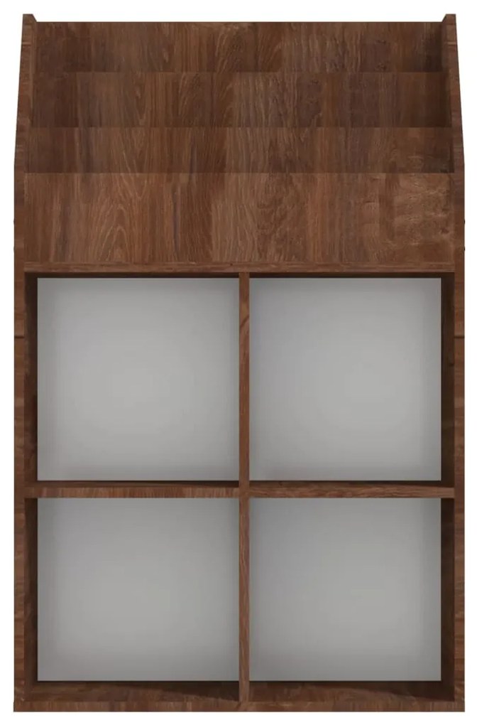 vidaXL Παιδικό Ράφι Περιοδικών Καφέ Δρυς 71x30x114 εκ. Επεξεργ. ξύλο