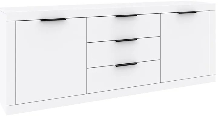 Μπουφές Doha  σε λευκή απόχρωση 210x45x80.5εκ