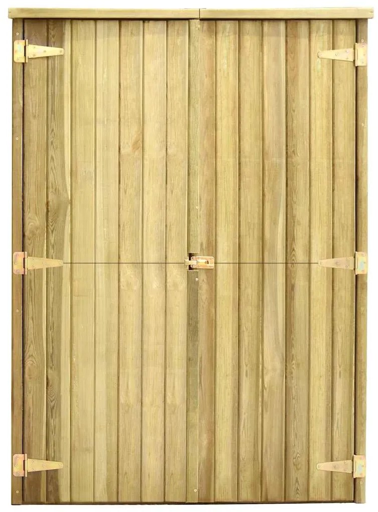 vidaXL Αποθήκη Εργαλείων Κήπου 123x50x171 εκ. Εμποτισμένο Ξύλο Πεύκου