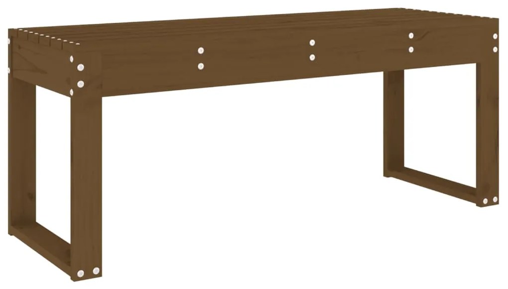 vidaXL Πάγκος Κήπου Μελί 110x38x45 εκ. από Μασίφ Ξύλο Πεύκου