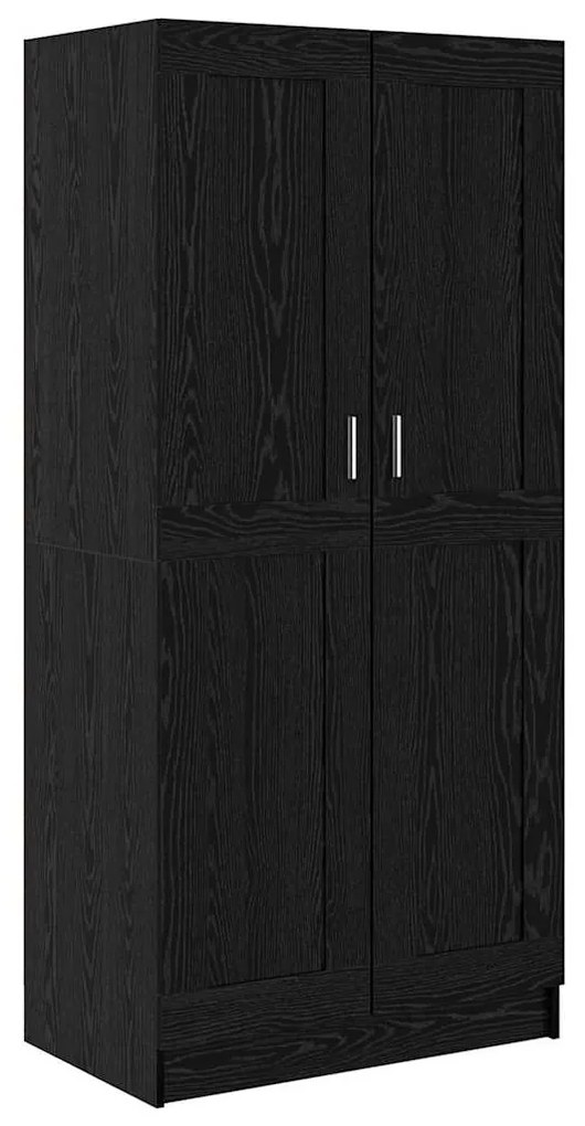 vidaXL Ντουλάπι Μαύρη Δρυς 82.5 x 51.5 x 180 εκ Επεξεργασμένο ξύλο