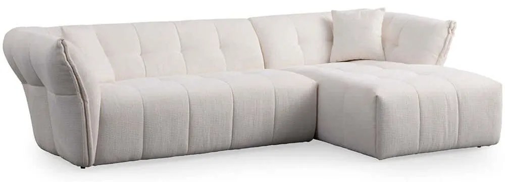 Καναπές Γωνιακός (Δεξιά Γωνία) Boxer 560ARE1238 290x165x75cm White