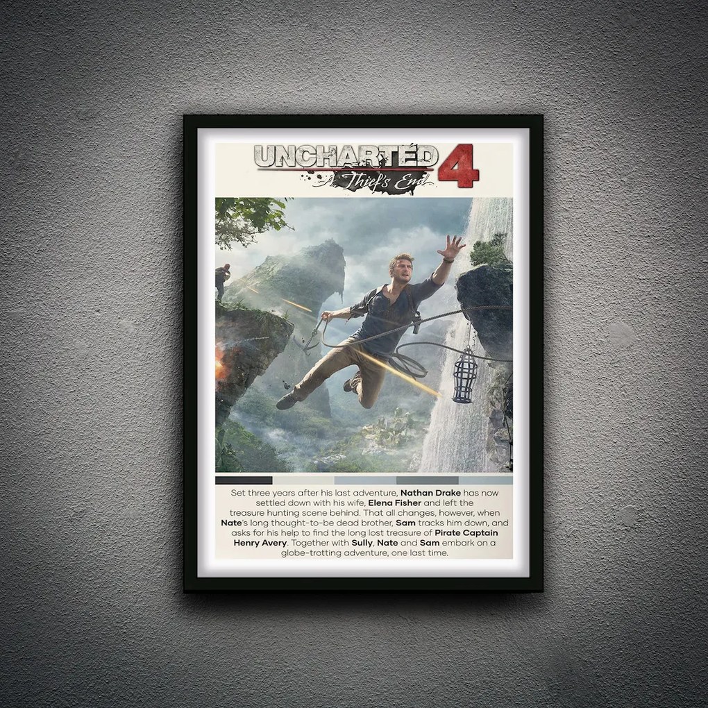 Πόστερ &amp; Κάδρο Uncharted 4 GM158 21x30cm Εκτύπωση Πόστερ (χωρίς κάδρο)
