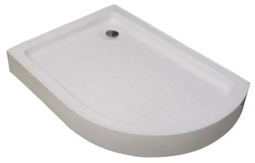 Karag FLORA650 Ντουζιέρα ασύμμετρη ημικυκλική ακρυλική αριστερή 90x120x5,5cm