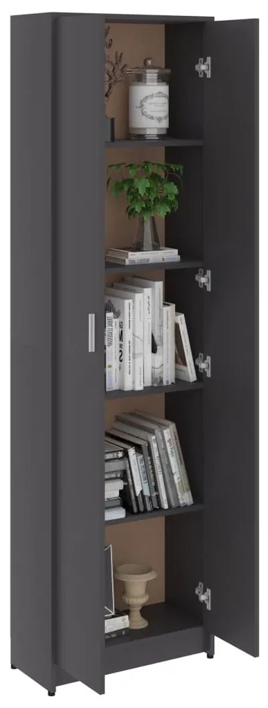 vidaXL Ντουλάπα Διαδρόμου Γκρι 55 x 25 x 189 εκ. από Μοριοσανίδα
