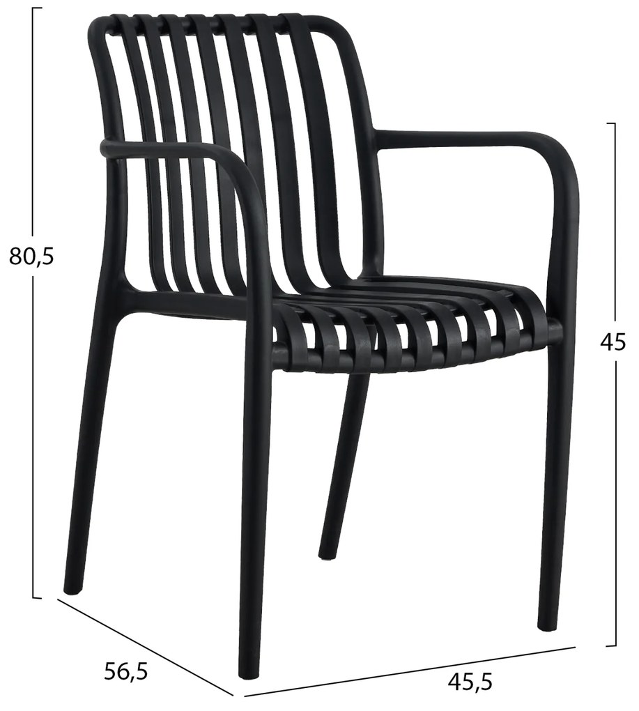 ΠΟΛΥΘΡΟΝΑ ΠΟΛΥΠΡΟΠΥΛΕΝΙΟΥ ΜΑΥΡΗ HM5940.02 45.5x56.5x80.5Υ εκ. - 0514643 - HM5940.02