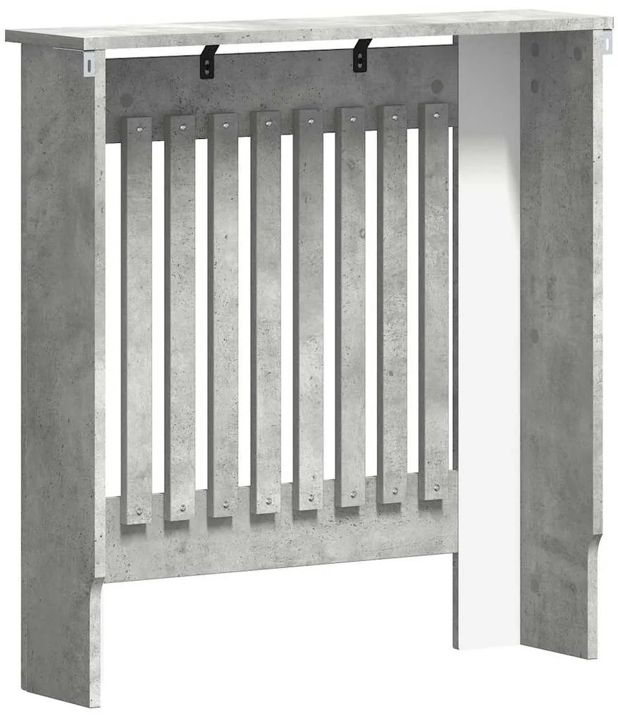vidaXL Καπάκι Καλοριφέρ Σκυρόδεμα Γκρι 78 x 19 x 81,5 cm
