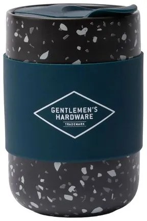 Gentlemen's Hardware Κούπα - Κύπελο Κεραμικό Με Καπάκι 400ml Μπλε Σκούρο GEN641