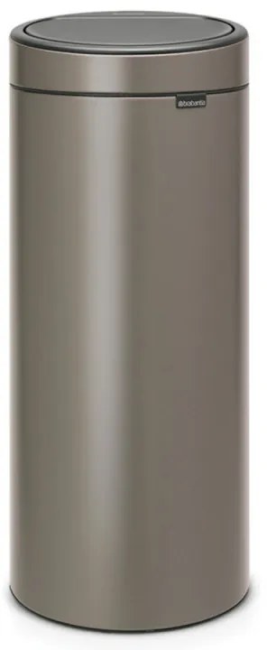 Κάδος Brabantia Touch Bin New 650007, 30 L, αθόρυβο και ομαλό κλείσιμο, γκρι