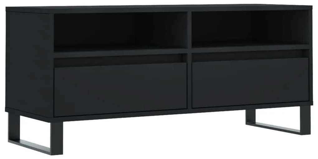 vidaXL Έπιπλο Τηλεόρασης Μαύρο 100x34,5x44,5 εκ. Επεξεργ. Ξύλο