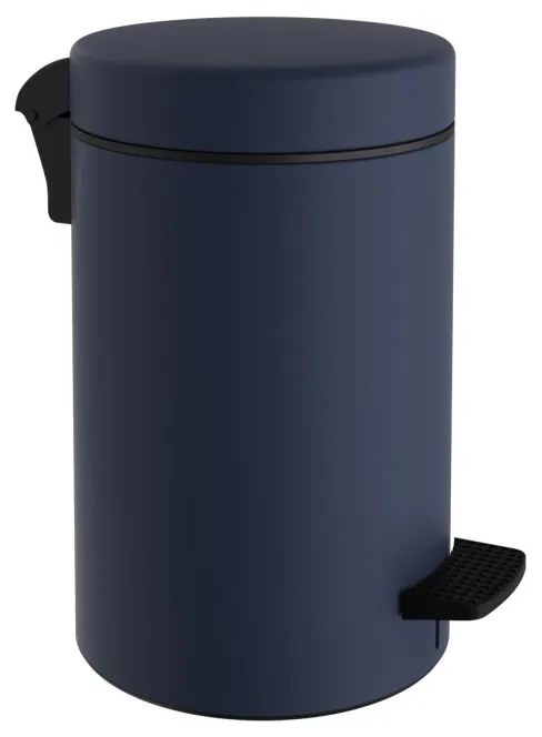 Καλάθι Απορριμμάτων 10lt-Φ20x37εκ. Soft Close Ανοξείδωτο Matte Navy Blue Pam &amp; Co 2037-203