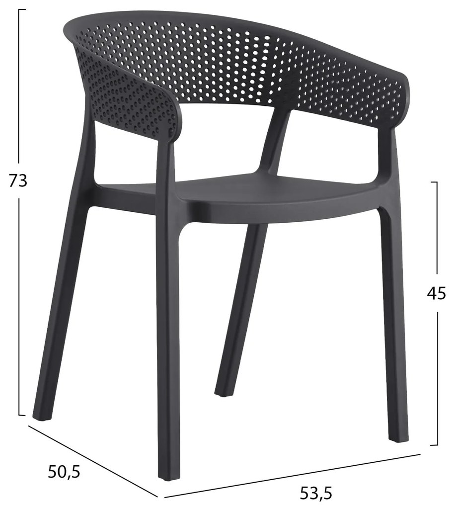 ΠΟΛΥΘΡΟΝΑ ΠΟΛΥΠΡΟΠΥΛΕΝΙΟΥ PERFOE  ΓΚΡΙ 53,5x50,5x73Υεκ. 53.5x50.5x73 εκ.
