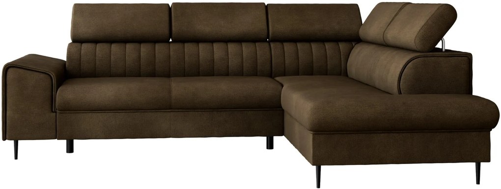 Γωνιακός καναπές Kadurin-Kafe Skouro-Δεξιά - 276.00Χ206.00Χ81.00cm