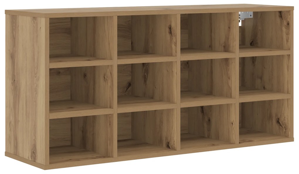 vidaXL Ντουλάπα Παπουτσιών με ράφι artisan δρυς 103x30x51 εκ