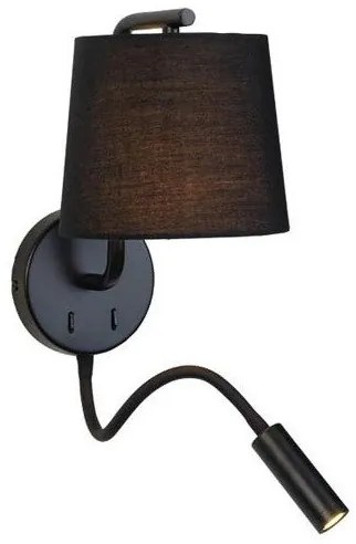 Απλίκα Φωτιστικό Τοίχου Σποτ LED Μαύρο H57 Zambelis-H57-Μαύρο H57