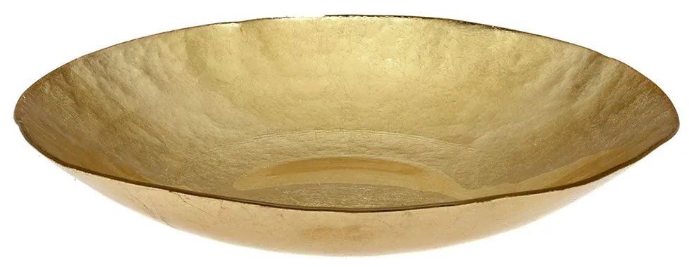 Φρουτιέρα Kronos Oro 80.510.06 Φ30cm Gold Cryspo Trio Glass