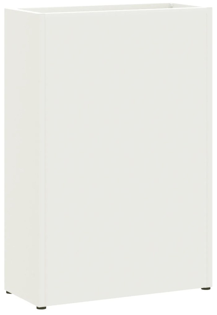 vidaXL Στηρίκτης Ομπρελών Λευκός, 28x12x41 εκ., Από Ατσάλι