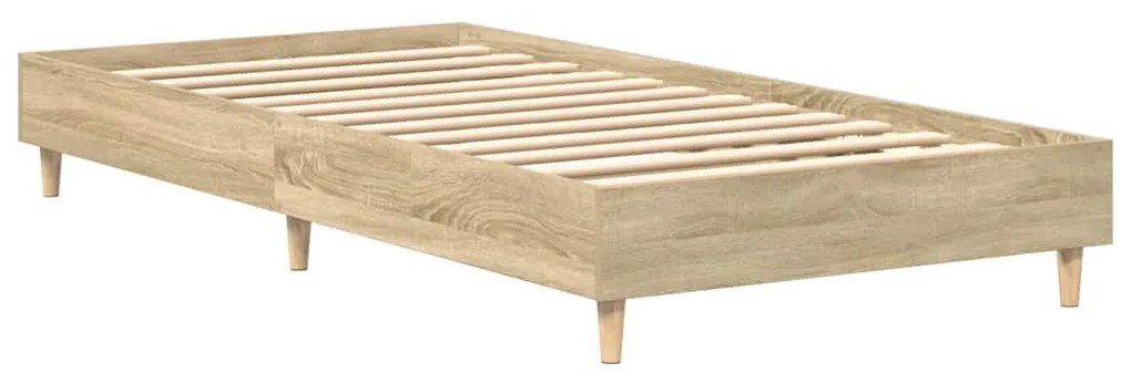 vidaXL Πλαίσιο κρεβατιού χωρίς στρώμα Sonoma Oak 100x200 cm