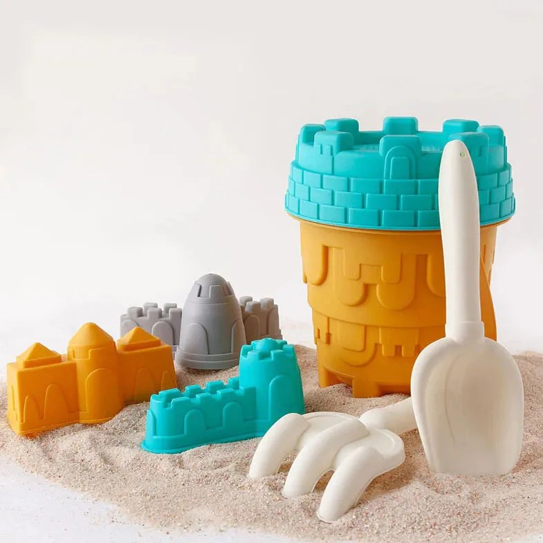 Κουβαδάκι + Φτυαράκια Παραλίας (Σετ 7τμχ) Kiokids Castle 4311