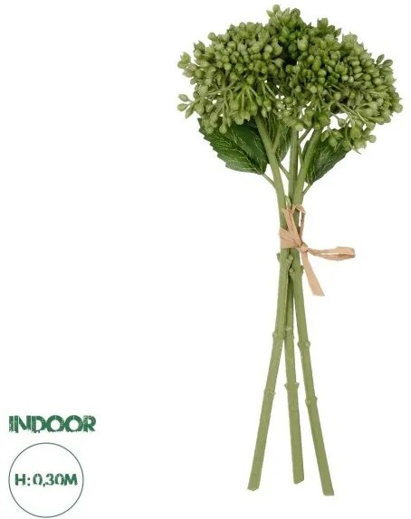 Artificial Garden GREEN HYACINTH BOUQUET 21354 Τεχνητό Διακοσμητικό Μπουκέτο Πράσινος Υάκυνθος Y30cm Globostar-21354-Πράσινο 21354