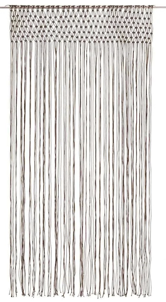 vidaXL Κουρτίνα Μακραμέ Taupe 140 x 240 εκ. Βαμβακερή