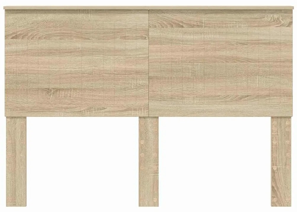 vidaXL Κεφαλάρι με κεφαλάρι Δρύς Sonoma 140 cm Επεξεργασμένο ξύλο