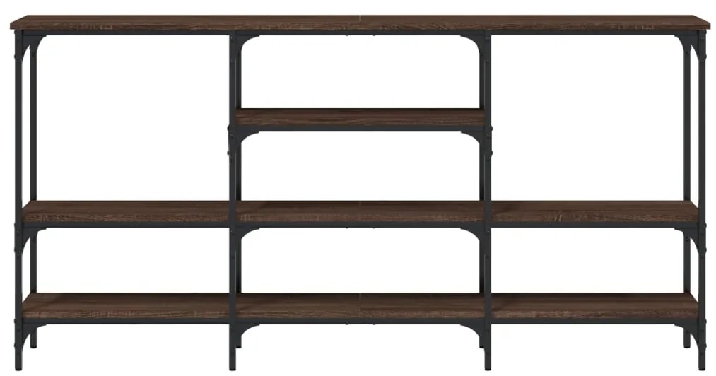 vidaXL Τραπέζι Κονσόλα Καφέ Δρυς 160x29x80 εκ. Επεξεργασμένο Ξύλο
