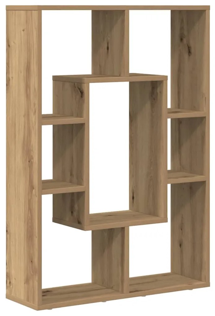 vidaXL Βιβλιοθήκη Αρτισιανή Δρυς 63x20x90 εκ. από Επεξεργασμένο Ξύλο