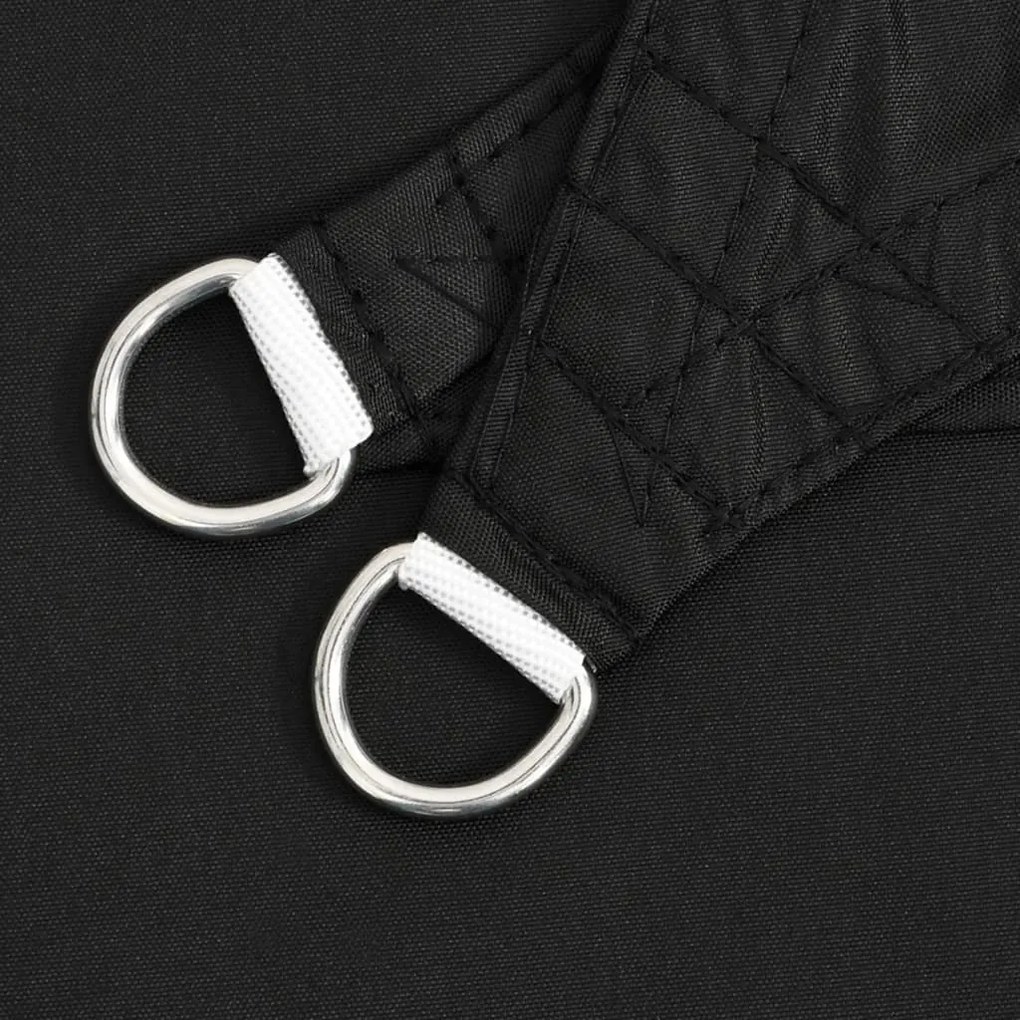 vidaXL Πανί Σκίασης Τρίγωνο Μαύρο 2,5 x 2,5 x 3,5 μ. από Ύφασμα Oxford