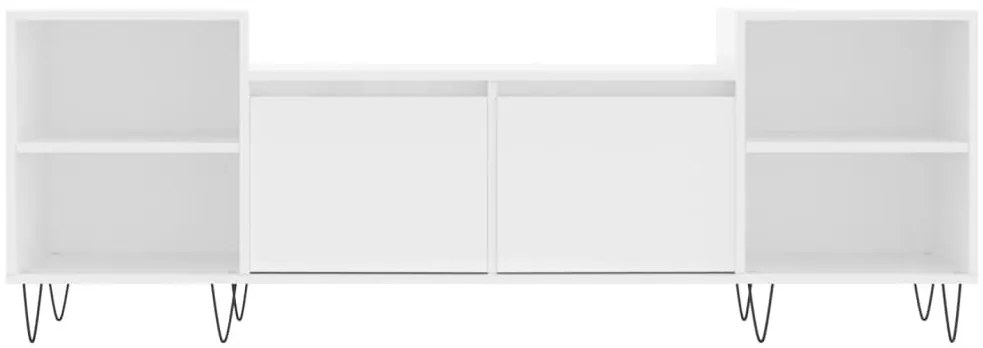 vidaXL Έπιπλο Τηλεόρασης Λευκό 160 x 35 x 55 εκ. Επεξεργασμένο Ξύλο