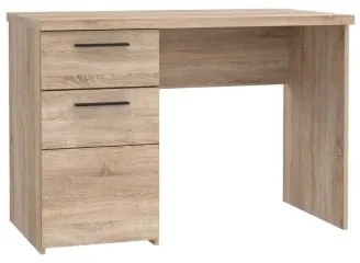 Γραφείο Solo 110x60x76 Sonoma με Wenge και MDF Καμπυλωτό τελείωμα στις πόρτες - TO-SOLO1D1S - TO-SOLO1D1S