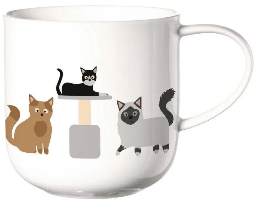 Κούπα Coppa Cats &amp; Dogs 19440014 400ml Multi Asa Bone China