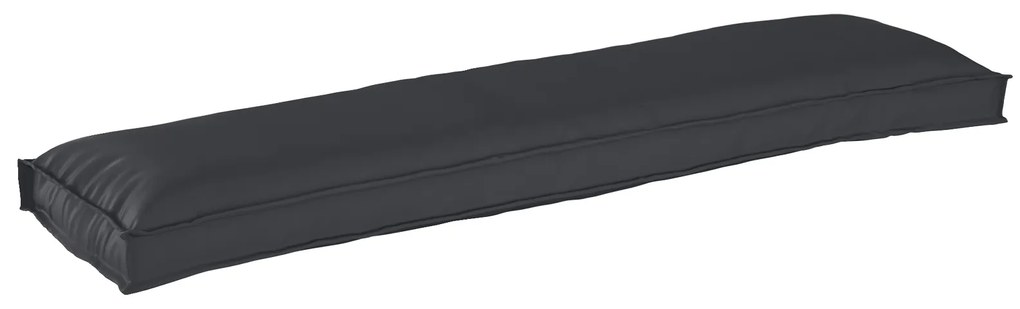 vidaXL Μαξιλάρια Παλέτας για Πάγκο 2 τεμ Μαύρο 150x40x8 εκ. Ύφασμα Oxford