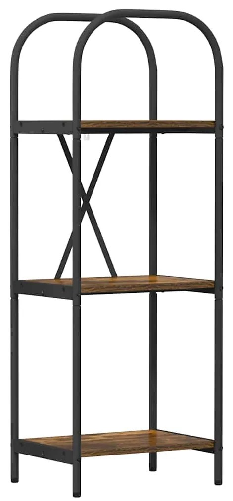 vidaXL Ράφι Βιβλίων Καπνιστή δρυς 40 x 30 x 109 εκ Επεξεργασμένο ξύλο
