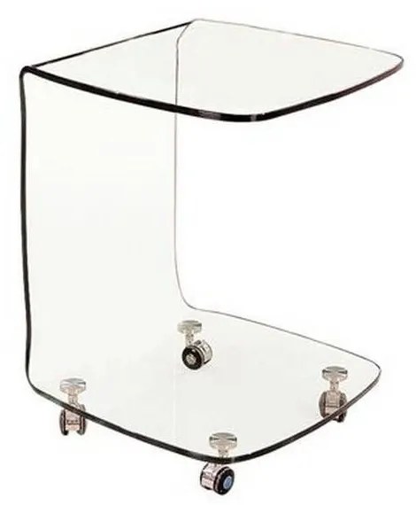 Τραπεζάκι Βοηθητικό Trolley Glasser 45x45x60cm ΕΜ726,1