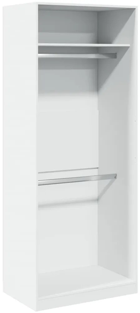 vidaXL Ντουλάπα Λευκή 80 x 50 x 200 εκ. από Επεξεργασμένο Ξύλο
